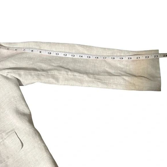 The Drop Linen Cropped Jacket
Blazer Natural Oatmeal Button
Front Size M - Picture 10 of 11